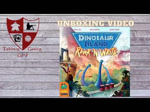 Dinosaur Island Rawr 'n Write Board Game Unboxing