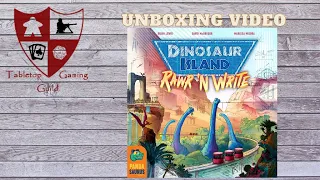 Dinosaur Island Rawr 'n Write Board Game Unboxing