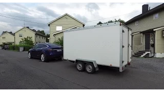 Model X with big trailer