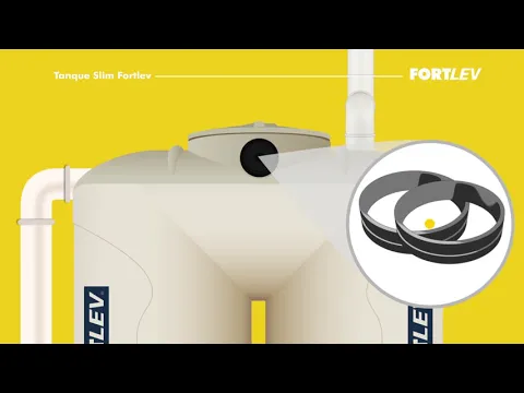 Tanque Slim 600L com Tampa Fortlev