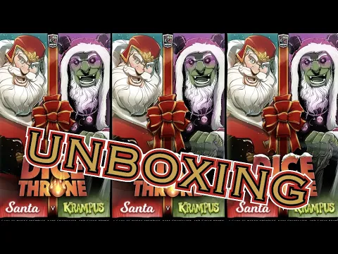 Dice Throne: Santa v. Krampus - Unboxing - [KICKSTARTER] [ The Gift Pack!]