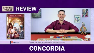 Concordia - A Gaming Rules! review