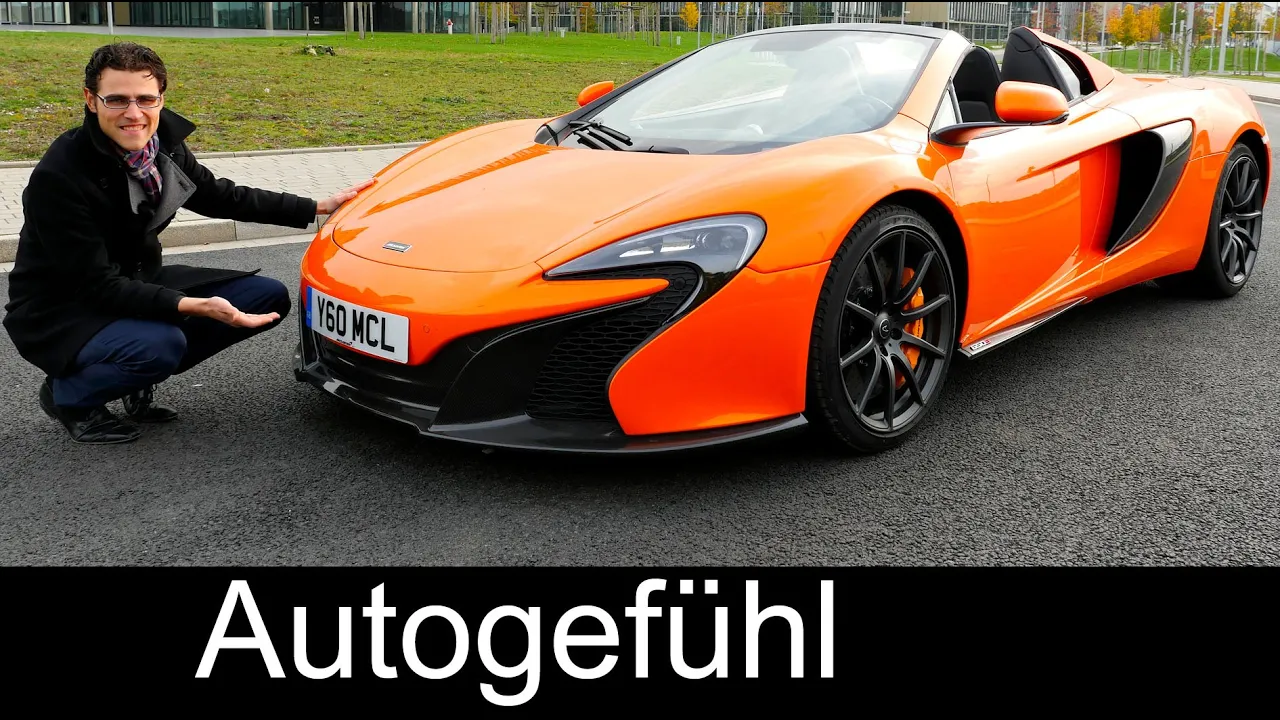 McLaren 650S Spider FULL REVIEW test driven V8 650 hp convertible/cabriolet - Autogefühl