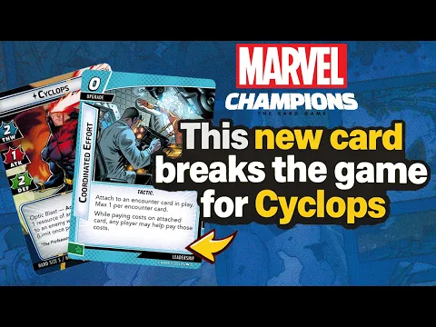 This New Card Breaks the Game for Cyclops | Marvel Champions Coordinated Effort Combo