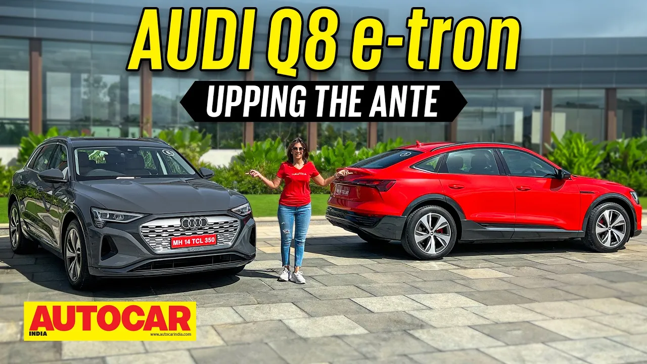 2023 Audi Q8 e-tron review - Big update for big Audi electric SUV | First Drive | Autocar India
