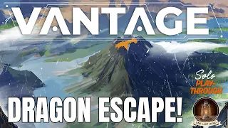 I Tamed a DRAGON in this Solo Board Game! | Vantage Gameplay - Episode 3