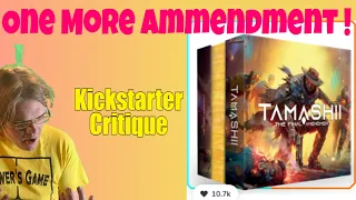 Tamashii: The Final Amendment (A-) Kickstarter Critique Review - Not a euro reprint :(