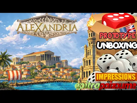 Alexandria - Prototype Unboxing & First Impressions (EN) | Epitrapaizoume