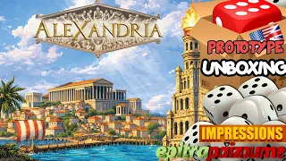 Alexandria - Prototype Unboxing & First Impressions (EN) | Epitrapaizoume