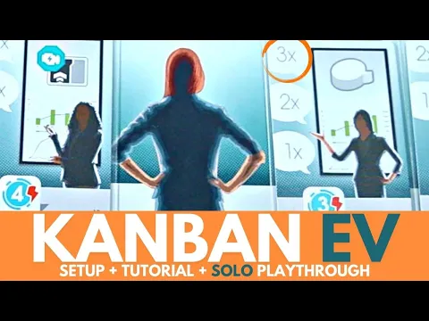 Kanban EV Board Game | Full Solo Playthrough | Part 3 | Setup | How to Play | Solitare Tabletop Game