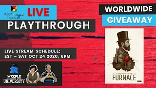 LIVE - Furnace Board Game - SPIEL 2020 Playthrough & Worldwide Giveaway