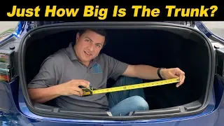 How Big is the Model 3's Trunk? 15 Cu Ft? More?