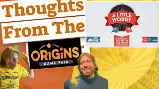 A Little Wordy Review - Thoughts From Origins