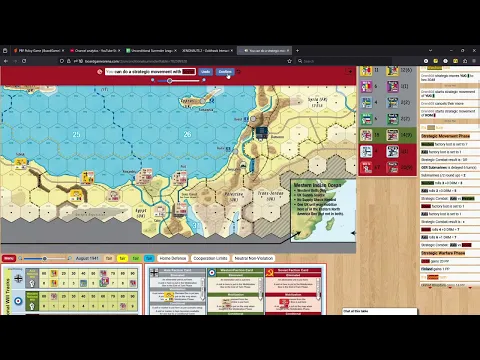 Dren608 plays: Unconditional Surrender Europe Solo Run part 10, August41 - Slow Advance, Allies hold