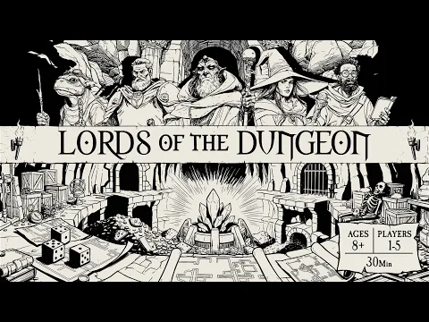 Lords of the Dungeon: A Roll & Build Print and Play Game | Kickstarter Trailer