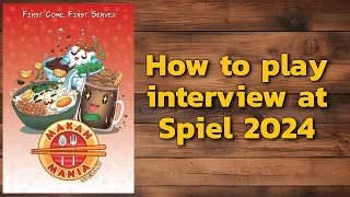 How-to-play interview at Spiel 2024