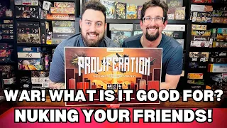 Proliferation Board Game Review - First Impression - Kickstarter - War Games