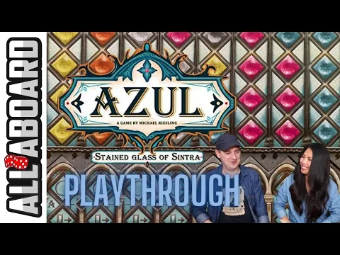AZUL: STAINED GLASS OF SINTRA | Board Game | 2 Player Playthrough | Masters of Fenestration