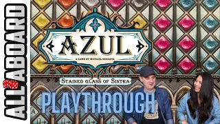 AZUL: STAINED GLASS OF SINTRA | Board Game | 2 Player Playthrough | Masters of Fenestration