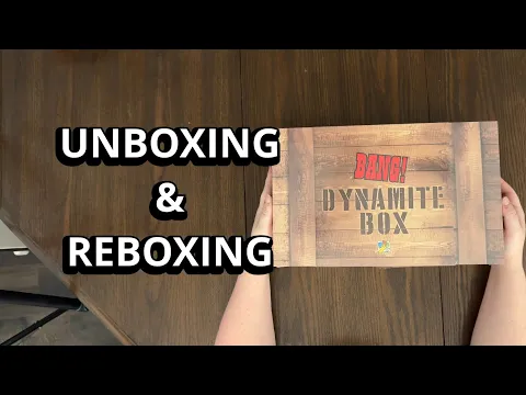 Bang! Dynamite Box - Game Unboxing & Reboxing - What's in the Box?