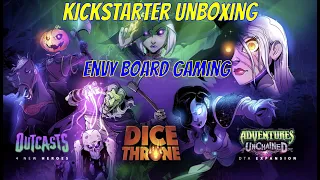Dice Throne Outcasts Kickstarter Unboxing