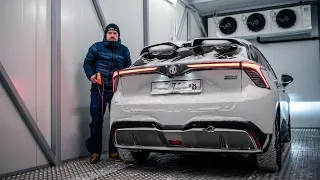 Sjekk hva som skjer med elbiler i -40. Vintertest 2023