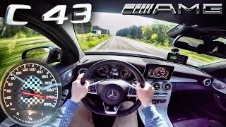 Mercedes AMG C43 AUTOBAHN POV ACCELERATION & TOP SPEED by AutoTopNL