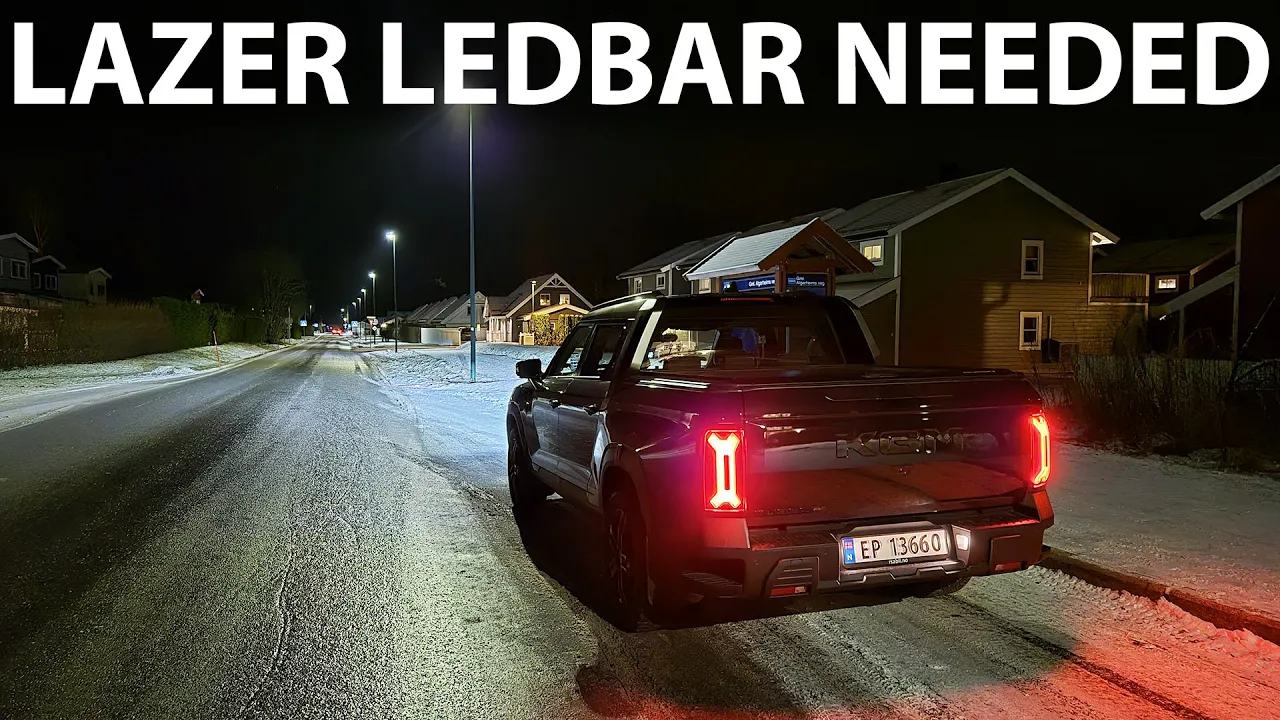 KGM Musso EV headlights test