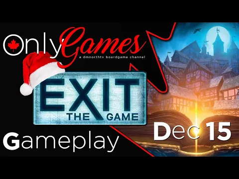 Exit The Game 2022 Advent Calendar: The Hunt For The Golden Book (December 15) Board Game Gameplay
