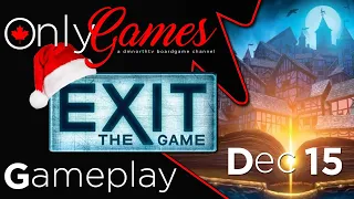 Exit The Game 2022 Advent Calendar: The Hunt For The Golden Book (December 15) Board Game Gameplay