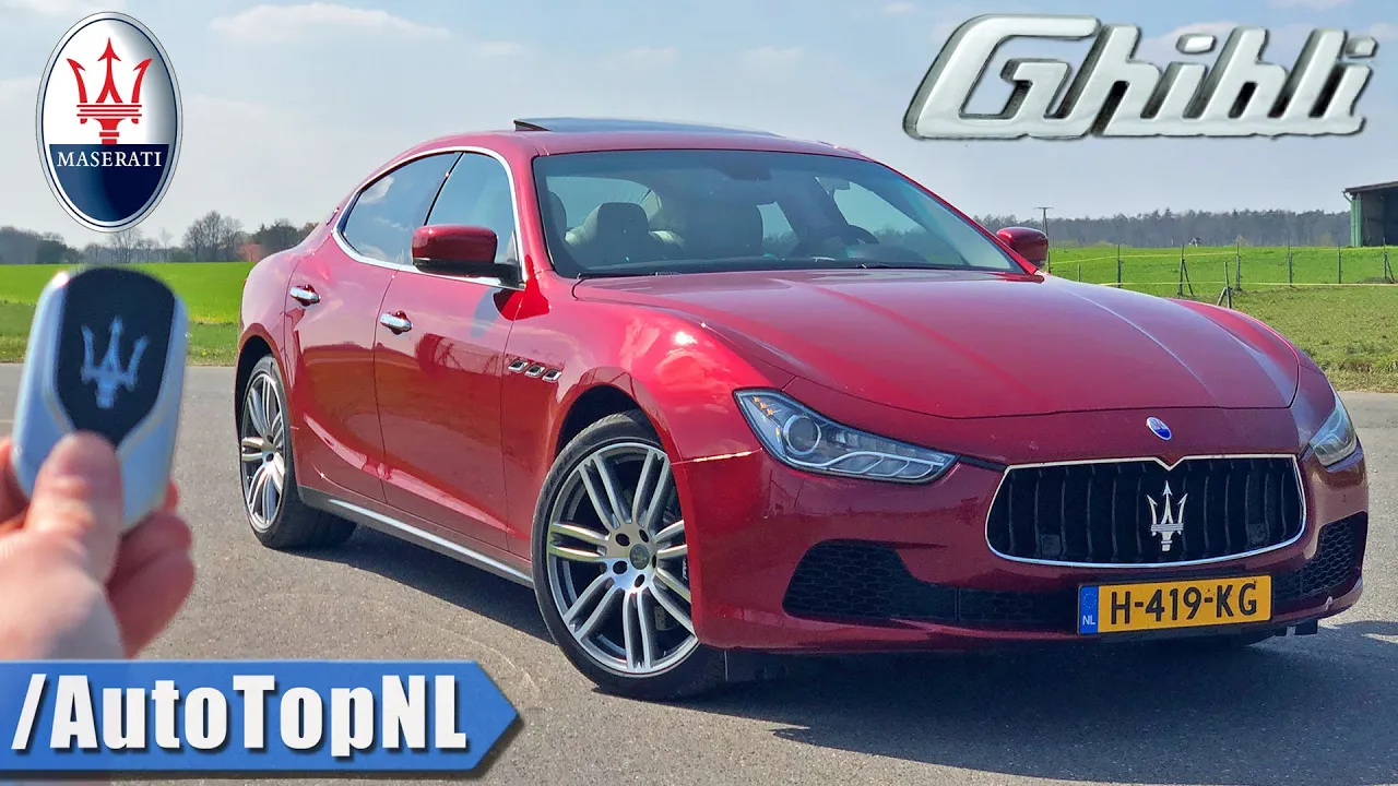 Maserati Ghibli V6 REVIEW on AUTOBAHN [NO SPEED LIMIT!] by AutoTopNL