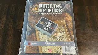 Fields of Fire: Missions - The Bulge Campaign (GMT) - Unbag & First Look