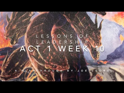 Hoplomachus Victorum, Act 1 Week 10. Lessons of Leadership.