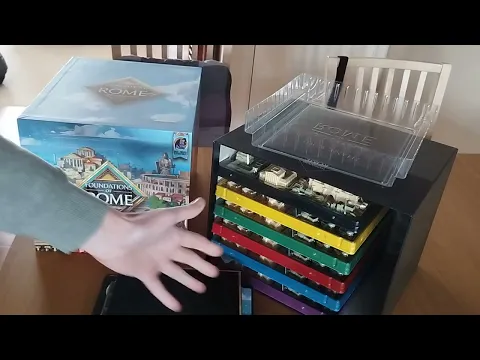 Foundations of Rome emperor edition Arcane Wonders boardgame unboxing teaser trailer preview #ks