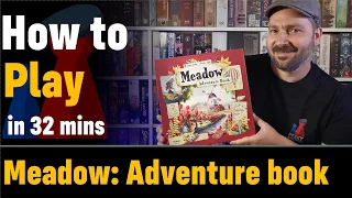 How to play Meadow: Adventure book expansion - Full teach + Visuals - Peaky Boardgamer