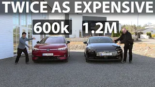 VW ID7 GTX Tourer vs Audi S6 e-tron Avant side-by-side comparison