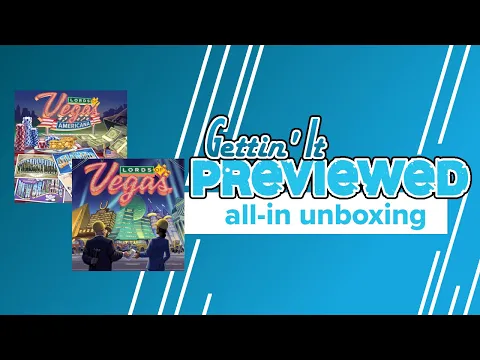 Lords of Vegas and Americana All-In Kickstarter Unboxing and Storage