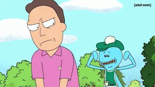 Mr. Meeseeks Helps Jerry with His Golf Swing | Rick and Morty | adult swim