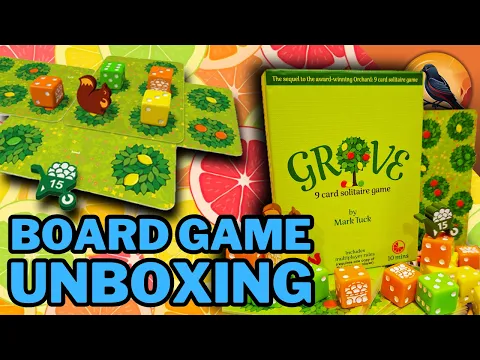 Grove: The Perfect Solo Sequel to Orchard? - Board Game Unboxing #BoardGames #BoardGaming