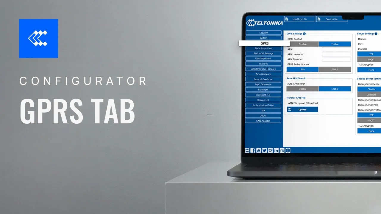 Teltonika Configurator | GPRS Tab | Teltonika image