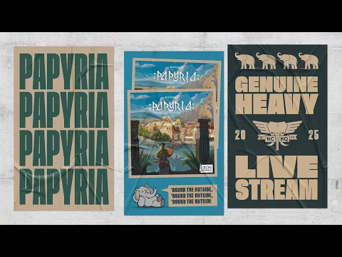 Papyria - 4p Teaching, Play-through, & Roundtable Discussion by Heavy Cardboard