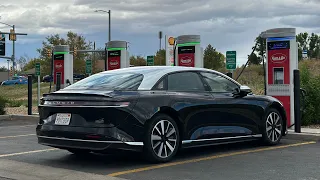 Lucid Air Grand Touring 70-MPH Highway Range Test (19" Aero Wheels)
