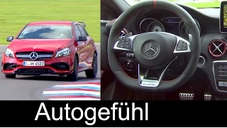 Mercedes-AMG A 45 4MATIC Sound Exterior Interior Colours Preview 2016 A-Klasse