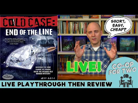 ThinkFun Cold Case Game: End of the Line - Live play