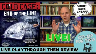 ThinkFun Cold Case Game: End of the Line - Live play