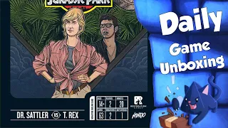 Unmatched Jurassic Park: Dr. Sattler vs. T. Rex - Daily Game Unboxing