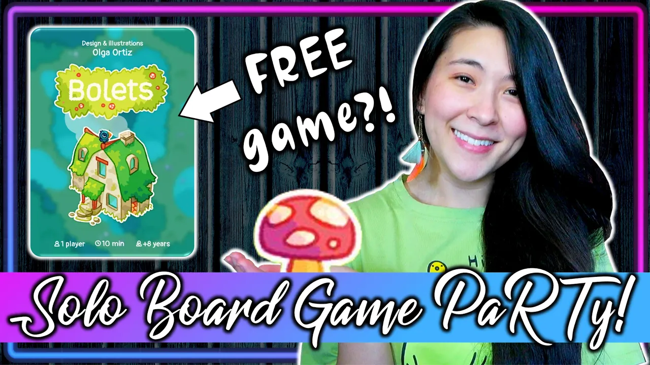 Bolets | Solo Board Game PaRTy!!! (Playthrough and Review/ Tutorial, yup!) 🍄
