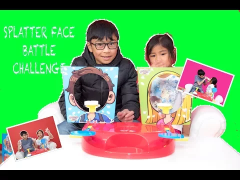 SPLATTER FACE BATTLE CHALLENGE IS ON AND IT'S FUN. WATCH AND FIND OUT WHO WON IT!!!