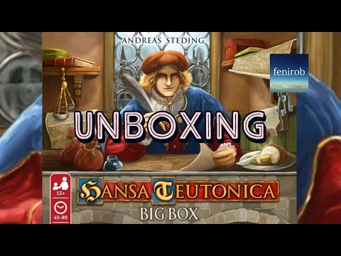 Hansa Teutonica Board Game (Big Box) | Unboxing (No Talking)