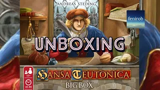 Hansa Teutonica Board Game (Big Box) | Unboxing (No Talking)